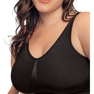 Truekind® Everyday Throw-on Wireless Bralette Black Sz XL  91404